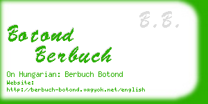 botond berbuch business card